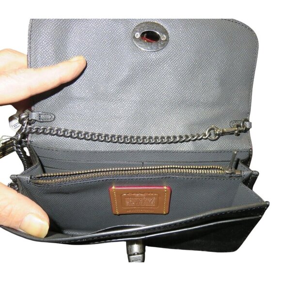 Coach 2017 Limited Edition Bear Dome Satchel Crossbody & pouch set Brand New - Picture 8 of 16